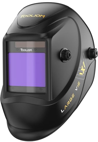 TOOLIOM TL-M800D Schweißhelm mit automatischer Verdunklung, großer Farbspektrum, 4/5-9/9-13 mit Schweiß/Schleifen/Schnittschweißmaske, Kapuze, groß