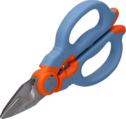 ABC Tools 2183/9 Forbici per elettricisti, Azzurro/Arancio