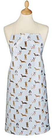 Cooksmart British Designed Waterproof PVC Apron | Wipe Down Aprons For Women & Men For Cleaning Or Kitchen | Waterproof Apron For Women & Men - Curious Dogs