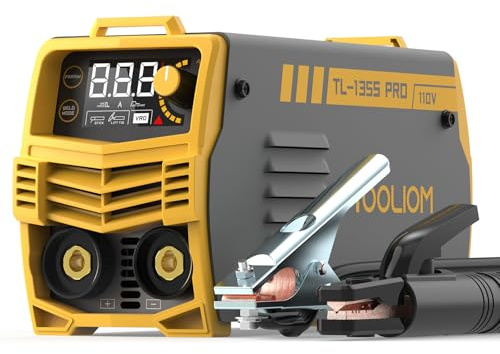 TOOLIOM 135A 110V Mini Stick Welder MMA ARC Welder Machine DC Inverter Welder with Hot Start, Arc Force and Anti-Stick Portable Welding Machine