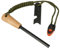 Flint and Steel 1 Pack, 5/16 Ferro Rod Fire Starter Kit with Handcrafted Wood Handle and Paracord Lanyard, Scale Scraper & Whistle, Outdoor Survival Kits for Your Hiking, Camping Accessories