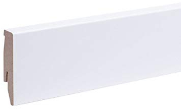 Leiste24 Sockelleisten All Inclusive Paket 26m Fußleisten 60mm Weiß