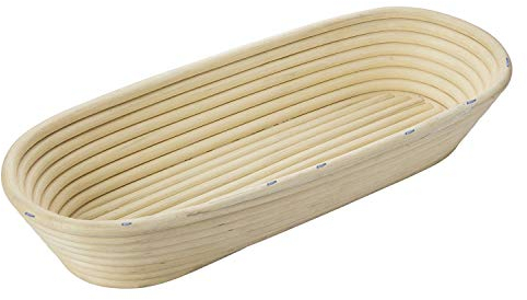 Westmark Gärkörbchen, Für 1500-2000g Brotteig, Oval, Länge: ca. 40 cm, Peddigrohr, Hellbeige, 32022270