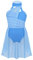 YOOJIA Kinder Mädchen Ballettkleid Ärmellos Chiffon Ballettrock Ballett Body Trikot Gymnastikanzug Lyrical Modern Dancewear Tanzkostüm A Hellblau 146-152