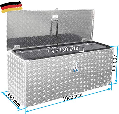 ADE Premium Deichselbox 1000x350x400mm, Dachbox, Pickupbox, D6A28R100-100-35-40+G, Edelstahlhaus GmbH, Made in Germany