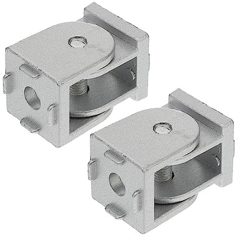 ULTECHNOVO 2pcs Living Hinge Pivot Joint Aluminum Profile Connector Flexible Tap Connector Join Socket Hinge