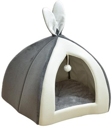 Stray House pour chat d'extérieur résistante aux intempéries pour animaux de compagnie, caverne pour chien et chat avec lit intérieur lavable, antidérapant, pour extérieur, niche, classique, pour