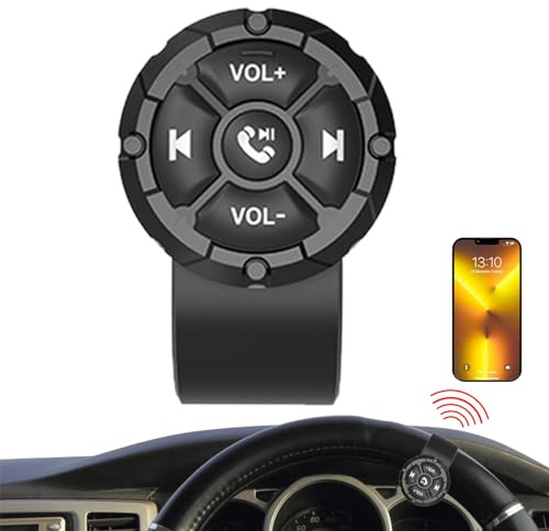 Controllo wireless al volante del telefono, pulsante di controllo al volante per telefono - Controllo remoto del telefono senza fi - Pulsante controller telefono impermeabe, telecomando wireless per s