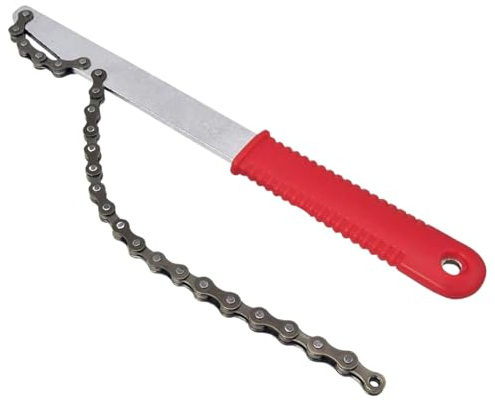 Zasdvn Fahrradkassettenwerkzeug, Karbonstahl, Werkzeug zum Entfernen von Fahrrädern, Freilaufentferner, stabiler Kassettenschlossring, Kettenpeitsche für Fahrrad-Reparatur