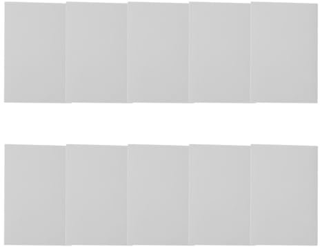 Sunicon 10 Stück Lino-Schnitzblock, einfacher Schnitz-Gummi-Rechteck-Stempelblock für die Herstellung von DIY-Druckstempeln (White)