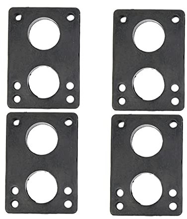 Qerwsdty 2 pares de juntas de goma para monopatín, 12 mm, almohadillas elevadoras para monopatín