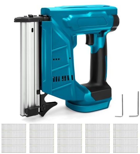 WingFly Pistola per Unghie a Batteria Compatibile con Makita 18 V, Chiodatrice Professionale a Batteria con 2000 Chiodi, Pistola Elettrica per Progetti Fai Da Te in mobili, Falegnameria
