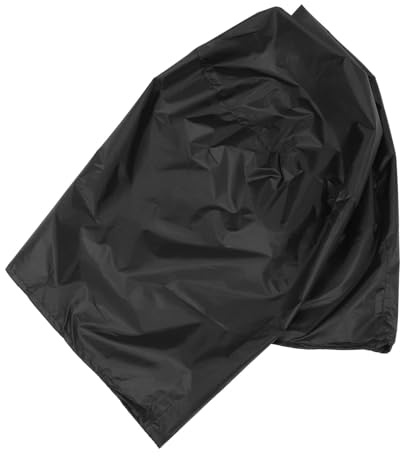 SEWACC Housse Barbecue Imperméable Rond Protection Extérieure Résistante Polyester Couverture Étanche pour Grillades à Gaz et Électriques Noir
