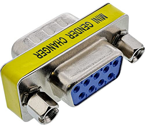 InLine 42214 Mini-Gender-Changer, 9pol Stecker / Buchse