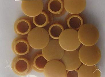 Hettich Abdeckkappen zum Eindrücken, ø 10 mm, Kunststoff beige, 20 Stück, 62416