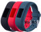Chofit Replacement for Vivofit JR 2/Vivofit JR/Vivofit 3 Straps, Large Silicone Bands Wristband Bracelet Compatible with Garmin Vivofit JR 2/Vivofit JR/Vivofit 3 Activity Tracker (Black+Slate+Red)