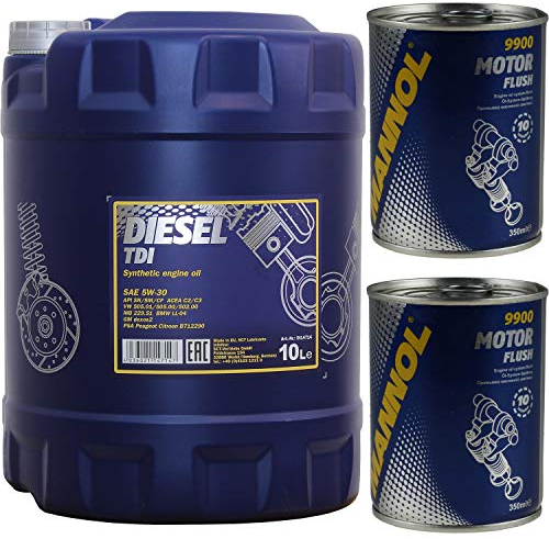 10L MANNOL Motoröl Diesel TDI 5W-30 Motorspülung Motor Flush Reiniger