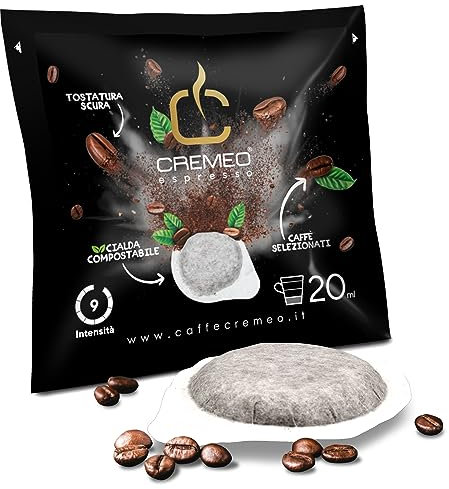 Caffè Cremeo - Cialde Universali Tipo ESE* 44 mm - Confezione da 150 Cialde - Miscela Dark