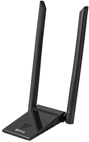 ARCELI WLAN Stick, USB WLAN Stick, AX1800 WLAN Stick für PC, USB 3.0 WiFi 6 Stick Adapter Dual Band WLAN Adapter (5GHz/2.4GHz) Dual 5dBi WLAN Antennen, für Windows 10/11.