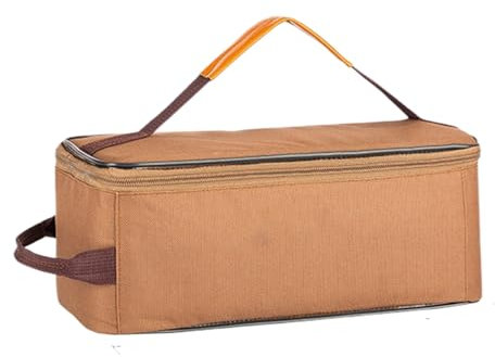 Borsa da campeggio per stoviglie, supporto per cucina, borsa da viaggio leggera, tasca interna trasparente, organizer per utensili da trekking, attrezzi da campeggio, attrezzatura da cucina, picnic