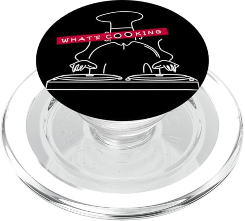 Cosa cucinare Chef DJ | Old school Giradischi Vinile LP PopSockets PopGrip per MagSafe