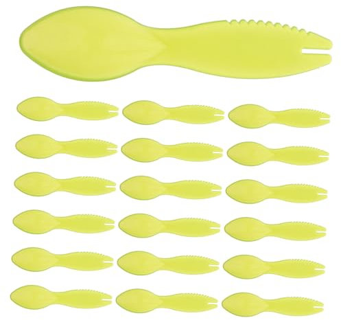 Zerodeko 20 Piezas Cuchara de Kiwi de Plástico Herramienta Multifuncional para Pelar y Dividir Kiwi Utensilio de Cocina Reutilizable y de Limpiar