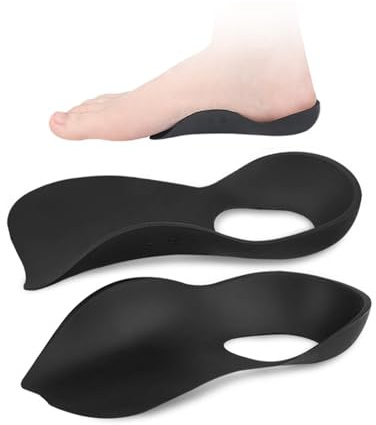 JHTSOLE Plantilla Ortopédica 3/4 Soporte de Arco Alto Las Plantillas Ortopédicas Alivian los pies Planos Sobrepronación Dolor de pie Plantillas de Fascitis Plantar