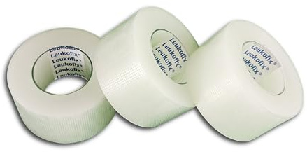 Leukofix 2,5 cm x 9,2 m, extra lång hudvänlig fixeringsplåster, 3-pack