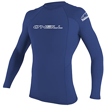 O'NEILL Herren Basic Skins L/S Crew Rash Guard-Shirt, Pacific,