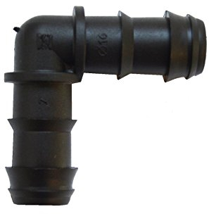 S & M Coude – Goutte 16 mm, 50 unités, 5 x 14.5 x 24 cm, couleur noir