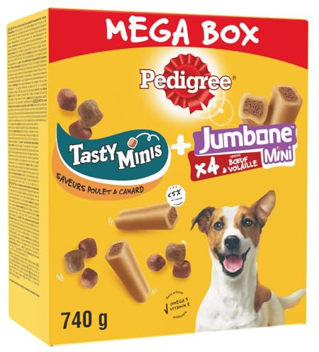 PEDIGREE Mega Box Mix Tasty Minis Jumbone Récompenses pour chien 740 g