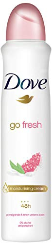 Dove Go Fresh Limited Edition Pomegranate & Lemon Verbena Anti-perspirant Aerosol with ¼ moisturising cream deodorant with a long-lasting, fresh fragrance 250 ml