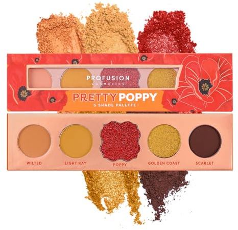 Profusion Cosmetics Dahlia Palette de 5 teintes florales Bleu