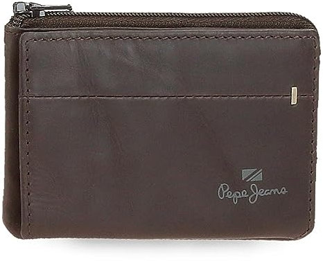 Pepe Jeans Staple Porte-Monnaie avec Porte-Cartes Marron 11x7x1,5 cm Cuir, Marron, Talla única, Porte-Monnaie avec Porte-Cartes
