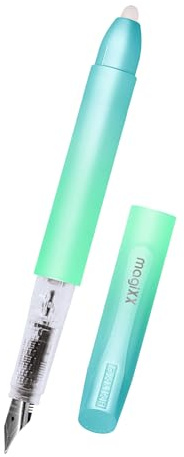 Online MagiXX Turquoise Dream Fountain Pen with Erasable Blue Ink I Includes 1 MagiXX Cartridge I Write, Erase & Correct in One I Fountain Pen as a Gift for School and University