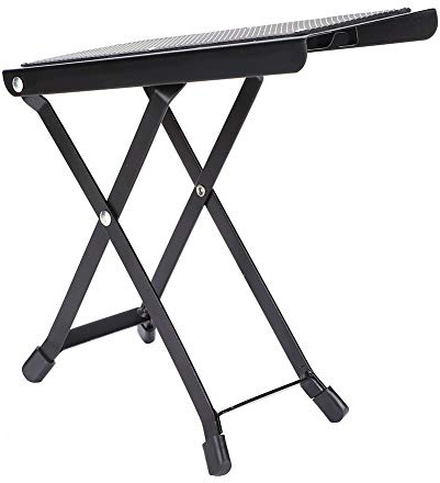 Cryfokt Klappbarer Gitarrenhocker aus Eisen mit Einstellbarer Höhe, Stabiles, Rutschfestes Design für Gitarristen
