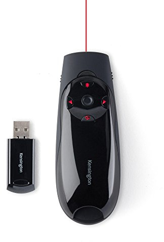 Kensington K72425EU Presenter Expert - Presentador Inalámbrico con USB y Láser Rojo, Compatible con Windows & Macos, Alcance de 45 m