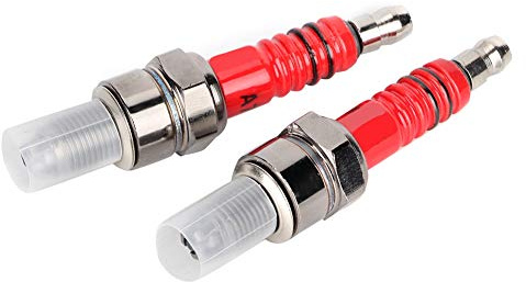 Terisass 2 st tändstift A7TC A7TJC 3 elektrod 10 mm diameter tråd passar för Scooter ATV Quads GY6 125 motor aluminiumlegering material