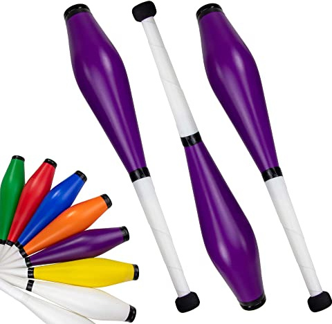 Juggle Dream Trainer Street Mazze da Giocoleria Set di 3 Trainer Club - Set di Giocoleria per Principianti e Giocolieri Avanzati (Viola)