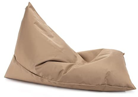 Ecopuf Lazy Sittsäck S Fåtölj Tygsäck Slitstark Polyester Vattentät för Inomhus och Utomhus 80 x 130 cm Vadderad med Polystyren