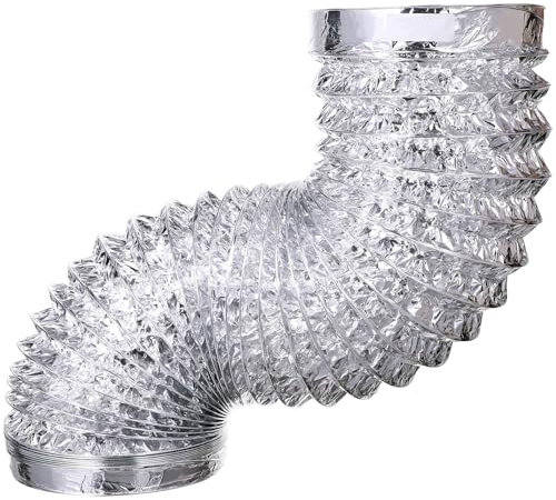 iplusmile 1 Pc Double-Layer Thickened Aluminum Foil Telescopic Air Duct 7 5ft Aluminum Flexible Ducting for HVAC Exhaust Vent Hose Exhaust Pipe Vent Hose Tube
