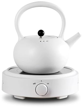 Household Small Electric Ceramic Stove Tea Boiler 800W Small Induction Cooker Water Boiler,White