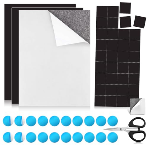 Foglio Magnetico Fogli Magnetici Set di 3 A4 SPESSORE 1mm Ferrosi Autoadesivi con Forbici per Fai da te Decora Ordina e Organizza frigo foto e Altro