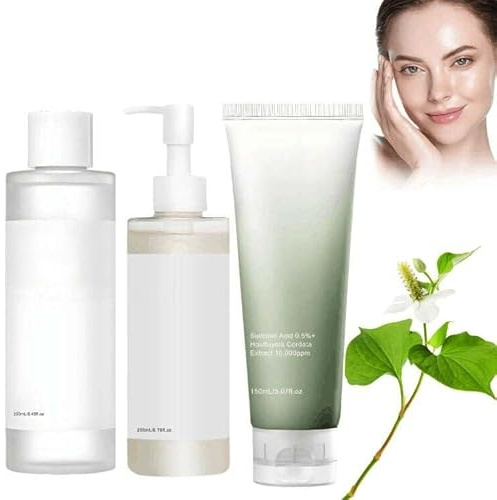 Heartleaf Quercetinol Pore Deep Ceanseing Foam 150ml, Heartleaf Porenkontroll-Öl 200ml, Heartleaf 77% beruhigender Toner 250ml für Gesicht, Damen / Männer