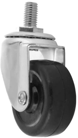 Rodillos Giratorios 4pcs de 360 Grados, Rueda de Rodillo de PP 2 Pulgadas para Carros, Muebles, Autos de Comedor y Silla de Oficina