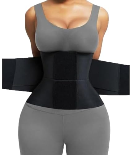 Floralshe Fajas, Cinturón Reductor de Cintura, Cinturón Abdominal, Control de Abdomen, Moldeador de Cuerpo con Triple Envoltura for Mujeres y Hombres, Faja Moldeadora de Cintura(C,S)