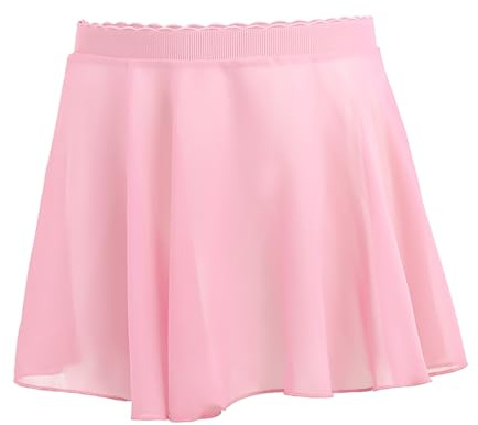 RUGBOL Falda de Ballet, Faldas Tutú para Mujer, Falda Cruzada con Cintura Ajustable, Falda de Baile, Traje de Pole Dance, Falda de Malla para Niñas (Rosa)