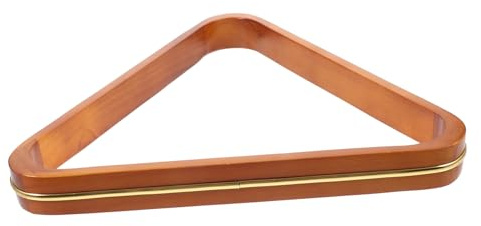 Toyvian Râtelier à Boules de Billard Orange en Bois de Pin Accessoire Léger et Facile à Ranger en Table Cadre Triangulaire pour Table Billard Convertible