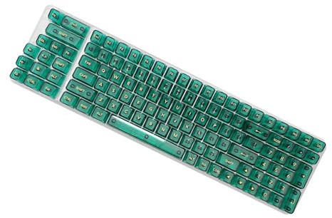 115 teclas retroiluminadas transparentes de repuesto OEM para mejorar la altura de escritura para 61 98 104 diseños, teclados mecánicos