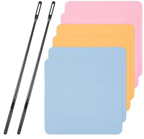 LIQWEI Lot de 8 nettoyeurs de flûte - 6 chiffons de nettoyage avec 2 bâtons de nettoyage pour flûtes - Pour l'entretien de votre instrument